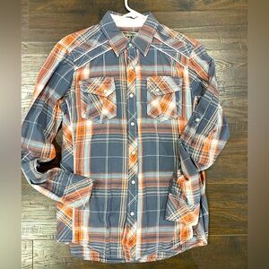 BKE plaid button down shirt